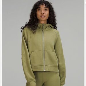 Lululemon Bronze Green Scuba Oversize full zip hoodie